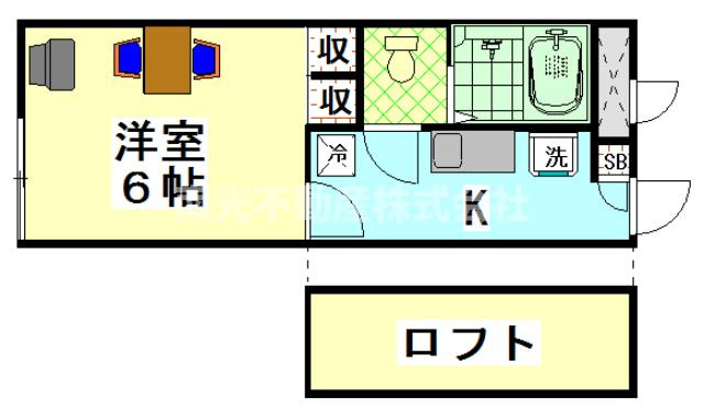 レオパレスドリーム田中21の間取り