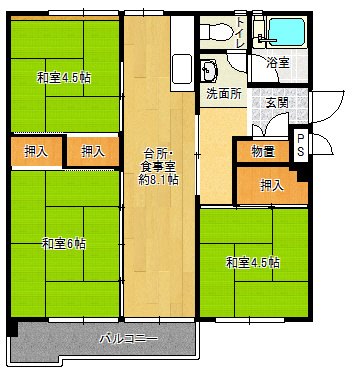 【間取り】 | 花山東団地 | 花山東団地（GoodHome）