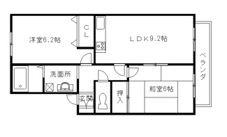 【間取り】 | ソレイユ中田