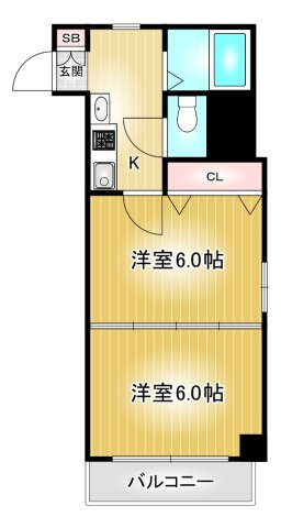 桜マンションⅡ|名古屋市の賃貸ならMy賃貸の間取り|桜マンションⅡ
