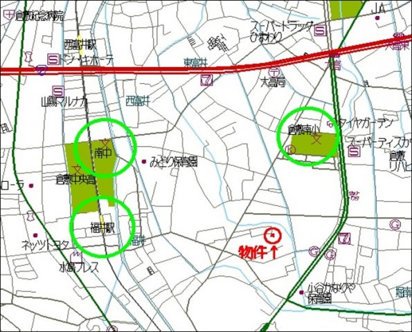 福井中古の地図