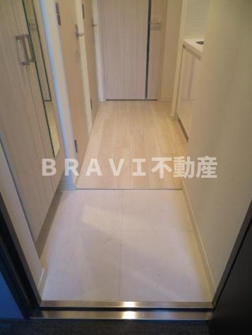 S-RESIDENCE南堀江（エスレジデンスミナミホリエ）　BRAVI不動産の玄関|【S-RESIDENCE南堀江】収納もある玄関です