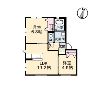 【間取り】 | River　Court　Ⅱ