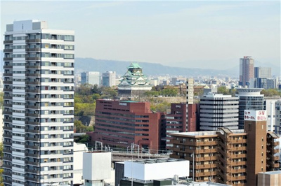 【展望】 | ロジュマンタワー大阪天満橋 | 大阪城が一望できます♪