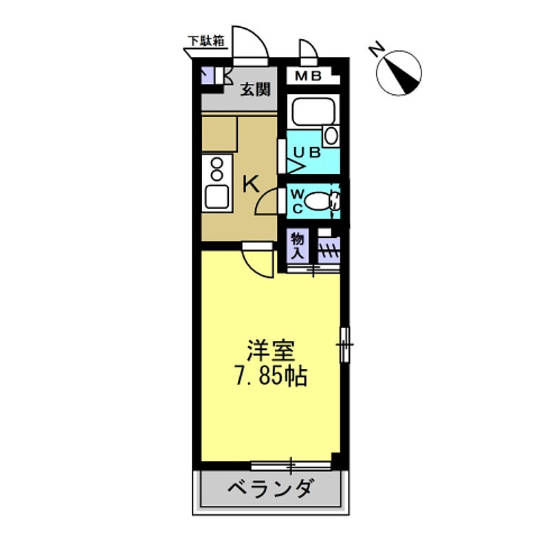 メルベーユ・HAJI Ⅱの間取り