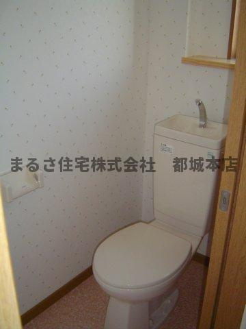 S・Tハイツ Ⅱのトイレ|落ち着いたトイレです