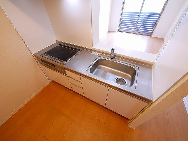 ボヌール　プレジオのキッチン|コンパクトなキッチンで掃除もラクラク