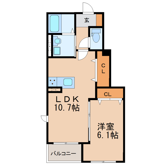 【間取り】 | Maison de Heim 弥勒寺 A