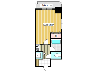 【間取り】 | ＹＫハイツ西明石 | 間取り図