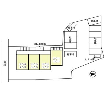 フォンテーヌⅠの区画図