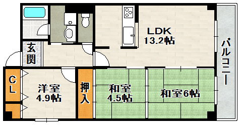 エクセル山本の間取り