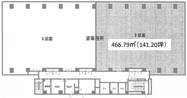 品川区東品川１丁目の事務所の間取り
