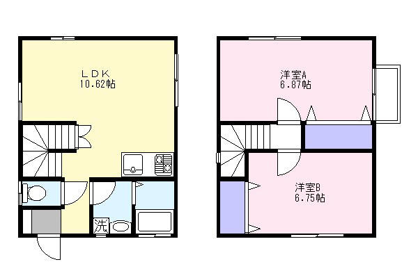 【間取り】 | フレンズハウス笠間赤坂D棟