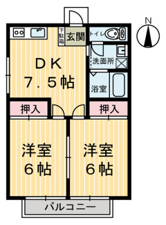【間取り】 | グリーンハイツ