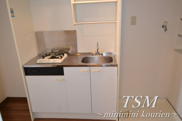 レコルト香里のキッチン|一口ガスコンロのキッチン