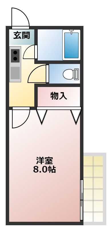 エレメント神宮東Ⅰの間取り