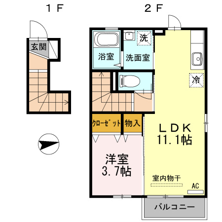 ベルツリー宮ノ上の間取り