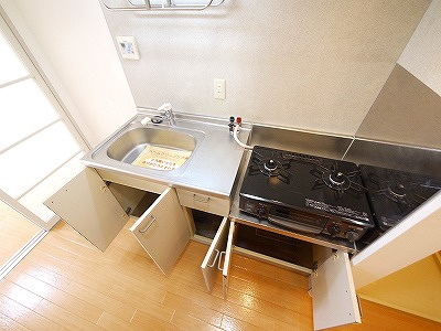 グレースヴィラ河合のキッチン|きれいなキッチンです