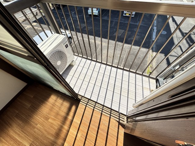 カギナカハイツBのバルコニー