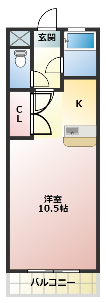 エレガンス１１の間取り