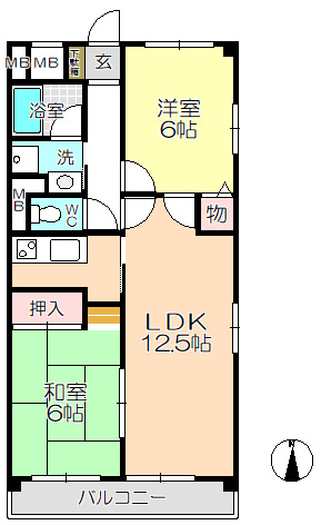 【間取り】 | プラマーⅡ番館