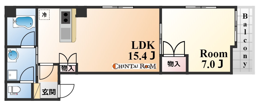 グリンパルク六甲道の間取り