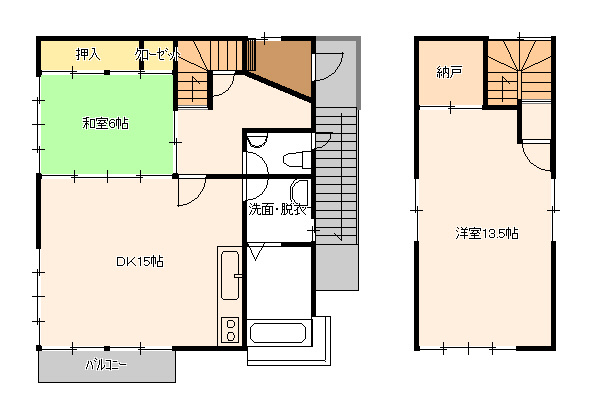 【間取り】 | 真光寺ビレッジ売り別荘 | 避暑地に使いやすい間取です