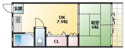 【間取り】 | コーポラス辰巳