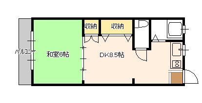 【間取り】 | コーポラス辰巳