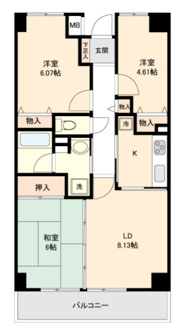 【間取り】 | アーバンパーク市ヶ尾 | 間取り図