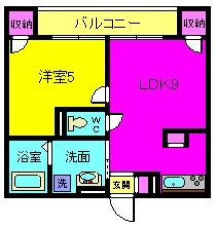 【間取り】 | ヴェル・コート阪手