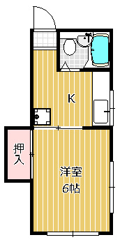 【間取り】 | パピルスハイツ | ２面採光の角部屋です