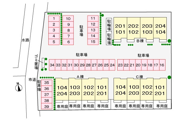 デスパシオBの区画図
