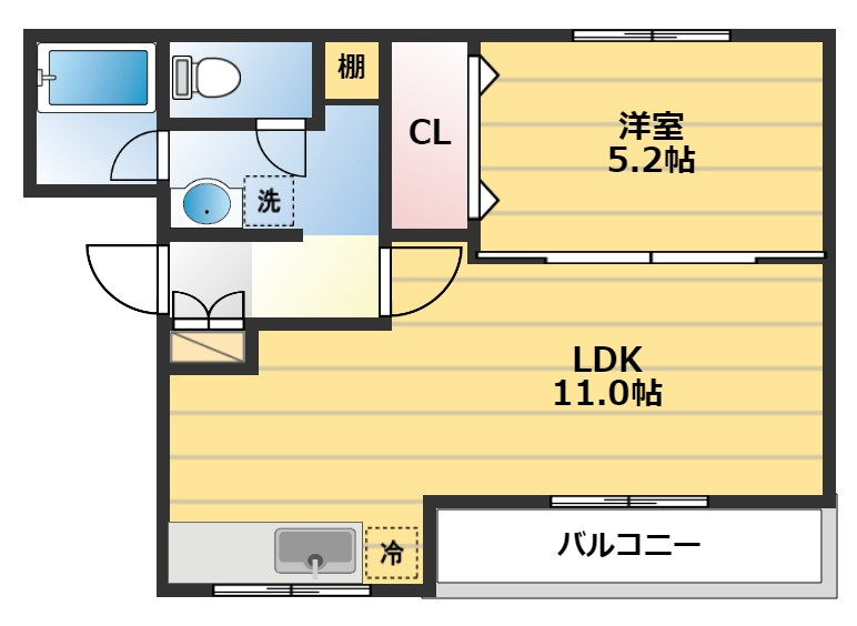 マンション富士の間取り