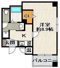 DANAE　COURT中山寺（ダナエコート中山寺）の間取り
