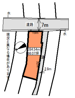 【土地図】 | 黒石市浜町 売土地