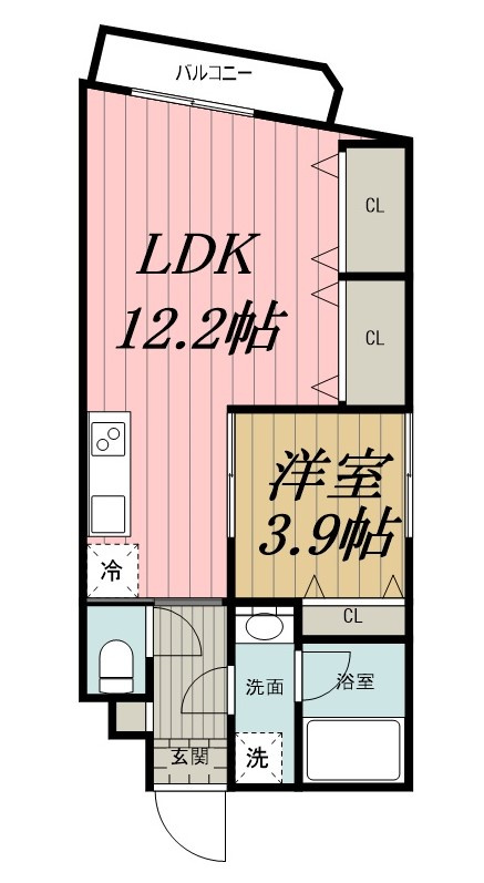 グリシーヌ千葉の間取り