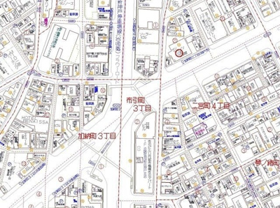 【地図】 | 加納町交差点すぐの１階路面店舗
