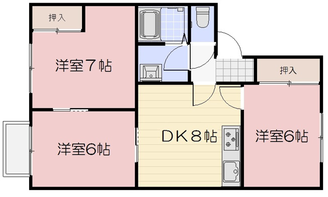 【間取り】 | コーポ高木