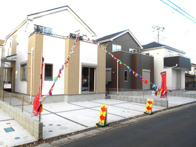 【外観】 | 越谷市　新築　大泊　全18棟　8号棟　らすと3棟 | 外観は落ち着いています