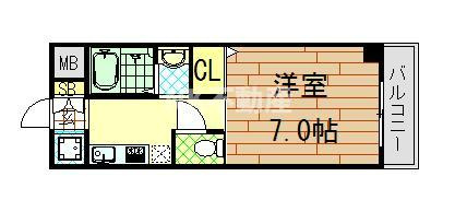 【間取り】 | epoch昭和町（エパック昭和町）（瓢箪山賃貸） | 間取りです