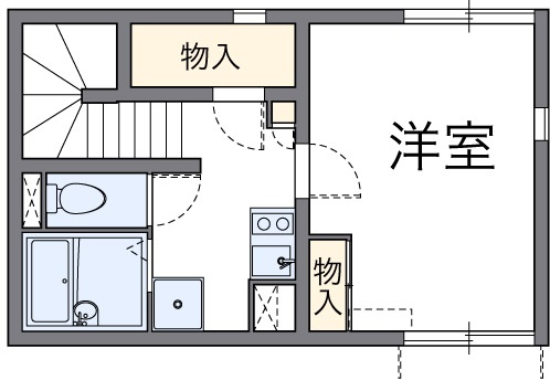【間取り】 | レオネクストカレン | 202