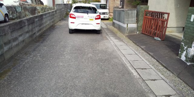 吉野川市鴨島町知恵島千田須賀東の売土地　50.59坪の前面道路含む現地写真|前面道路含む現地写真です