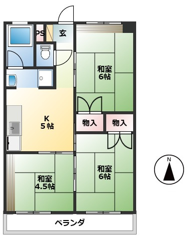 荒川ラインハイツの間取り