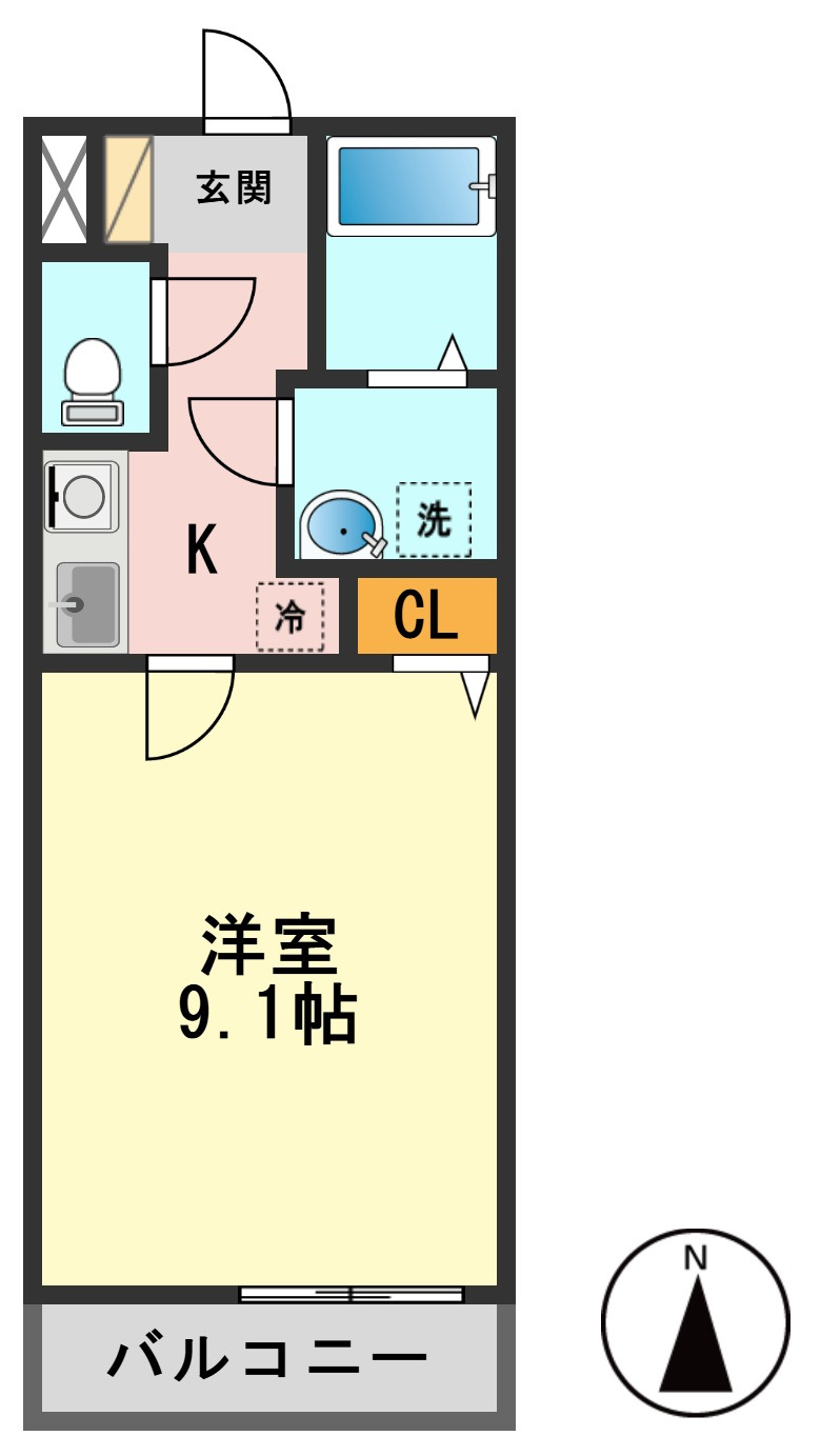 ミリアビタNo.21の間取り