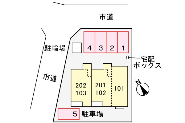 シャトル脇島の区画図