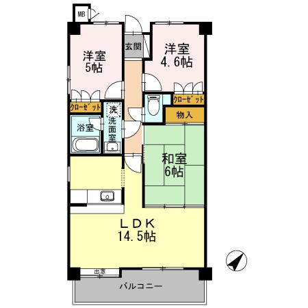 ウィステリアブロッサムの間取り