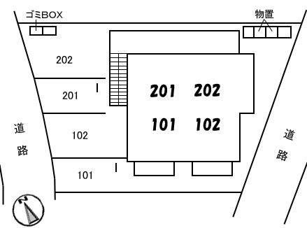 タートルテイルの区画図
