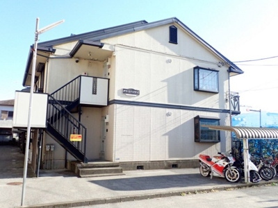 【外観】 | グリーンハイツC | グリーンライン「高田」駅まで徒歩9分！スーパーやドラッグストアが近くて便利な立地の2階建てアパートです♪