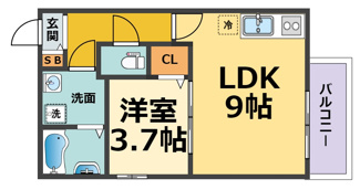 【間取り】 | リュクスシティー武庫川